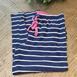 Charter Club Pajama Bottoms - Navy and White Stripes Size S